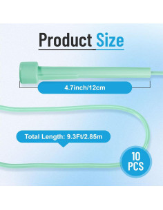 Paquete de 10 cuerdas de saltar Vyndicca ajustables para niños 2