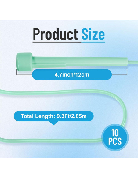 Paquete de 10 cuerdas de saltar Vyndicca ajustables para niños