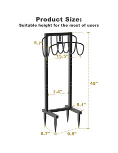 Soporte de Manguera de Jardín Artigarden 150 pies Metal Amarillo 2