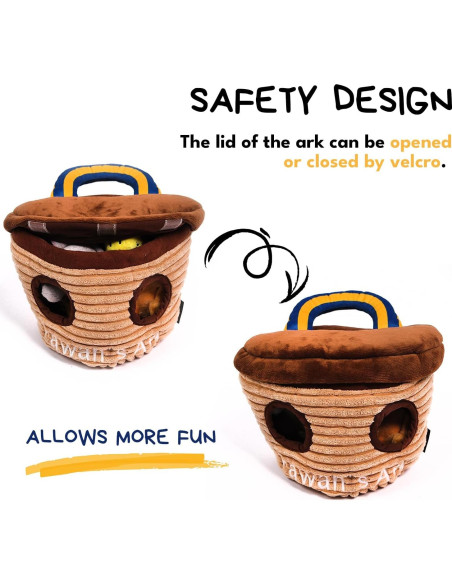 Juguete Interactivo para Perros CHEWFFON Arca de Noé 5 Piezas