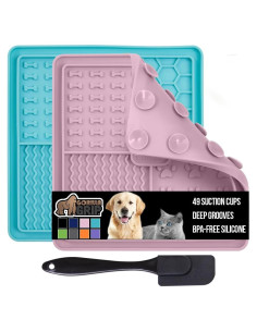 Mate de Lamido Gorilla Grip para Perros y Gatos - 2 Paquete, Silicona BPA Free