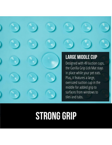 Mate de Lamido Gorilla Grip para Perros y Gatos - 2 Paquete, Silicona BPA Free