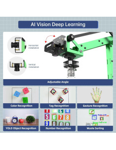 Brazo Robótico JetMax para Jetson Nano con Sensores AI 2