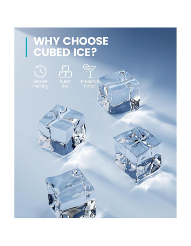 Máquina de Hielo Ecozy IM-SS381C 14,97 kg/día Compacta