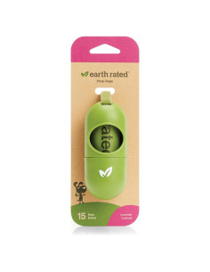 Dispensador de bolsas de caca para perros Earth Rated con 15 bolsas