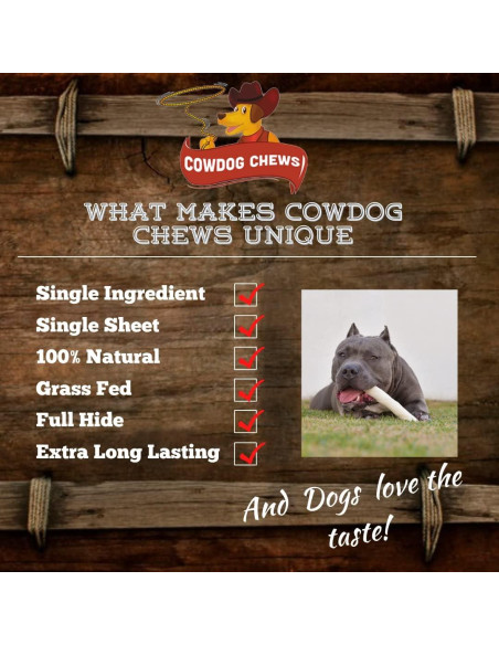 Rollos de piel de res para perros Cowdog Chews 20 paquetes 1.81 kg Rollos de piel de res para perros Cowdog Chews 20 paquetes 1.81 kg