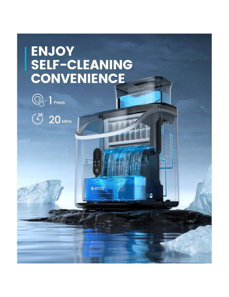 Máquina de Hielo Ecozy IM-SS381C 14,97 kg/día Compacta