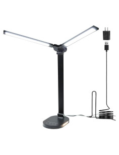 Lámpara de Escritorio LED HK-02 14W con Carga USB y Luz Nocturna