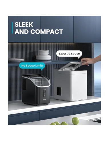 Máquina de Hielo Ecozy IM-SS381C 14,97 kg/día Compacta