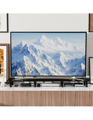 Soporte Elevador para Doble Monitor WEGASTU 111.1 cm Negro