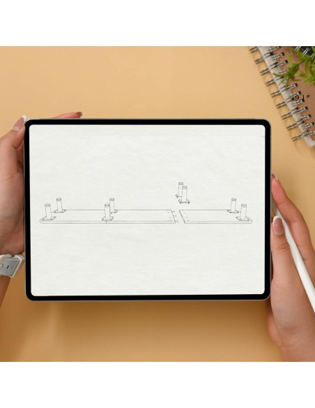 Soporte Elevador para Doble Monitor WEGASTU 111.1 cm Negro