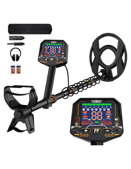 Detector de Metales WOOTOOR WT 5 Modos Pantalla LED 2,84 kg