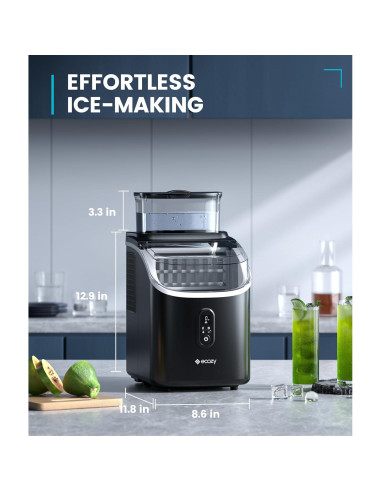 Máquina de Hielo Ecozy IM-SS381C 14,97 kg/día Compacta
