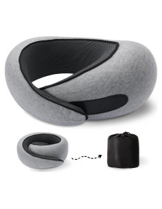 Almohada de Cuello Tulvixxo Espuma de Memoria 360 Gris Claro
