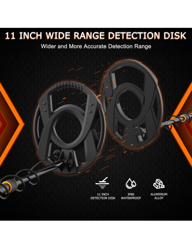 Detector de Metales WOOTOOR WT 5 Modos Pantalla LED 2,84 kg