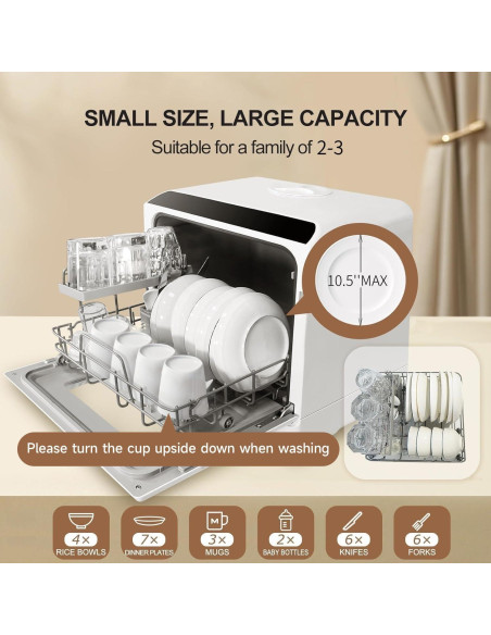 Lavavajillas de Encimera ChuMaste CM-XWJ01 5 Programas