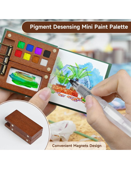 Set de Acuarelas Portátil Conglow KBX-5151 con 12 Colores