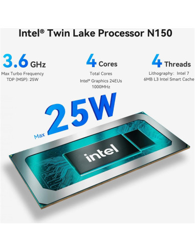 Beelink Mini PC EQ14 Intel N150 16GB RAM 1TB SSD 4K