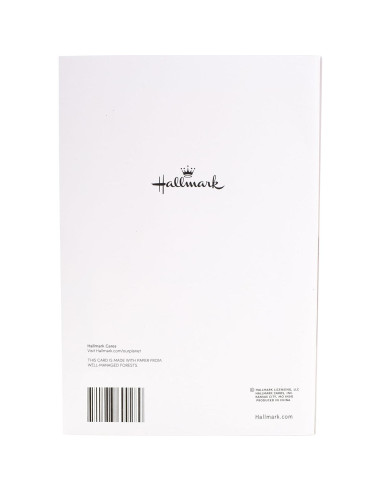 Tarjeta de Navidad Hallmark para Mamá y Papá - Árbol de Foil Rojo