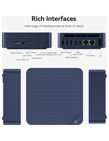 Beelink Mini PC EQ14 Intel N150 16GB RAM 1TB SSD 4K