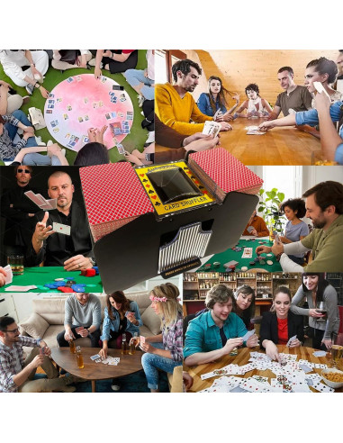 Barajador de Cartas Automático Ydcoom BATT-001, Eléctrico a Batería