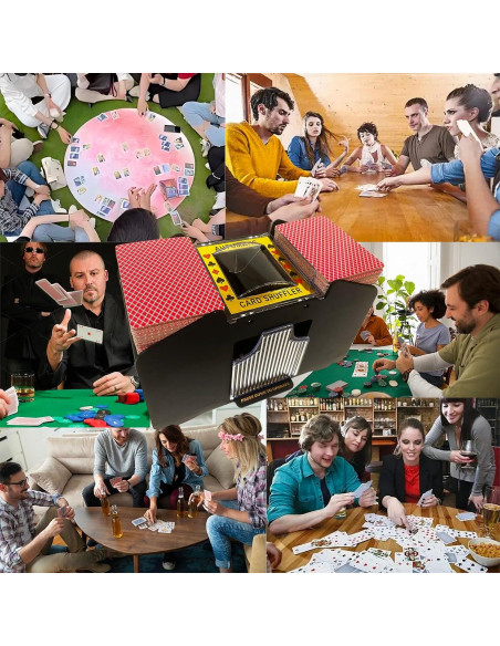 Barajador de Cartas Automático Ydcoom BATT-001, Eléctrico a Batería