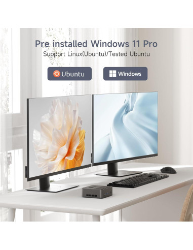 Bmax B3 Mini PC 256GB SSD 8GB LPDDR4 Intel N5095 4K