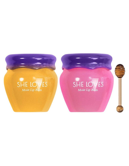 Mascarilla Labial ANMANSY Miel y Sakura Hidratante 10g x2