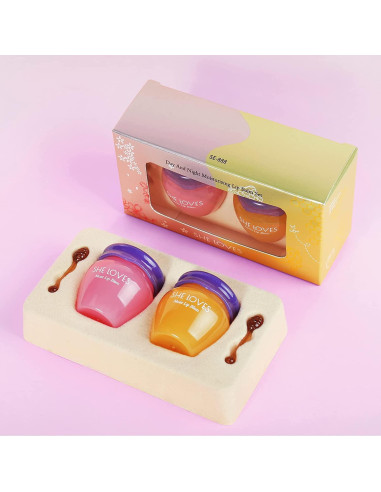 Mascarilla Labial ANMANSY Miel y Sakura Hidratante 10g x2