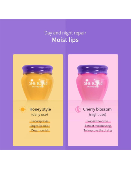 Mascarilla Labial ANMANSY Miel y Sakura Hidratante 10g x2