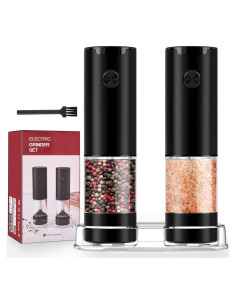 Juego de Molinillos Eléctricos de Sal y Pimienta UEDAI 95ml