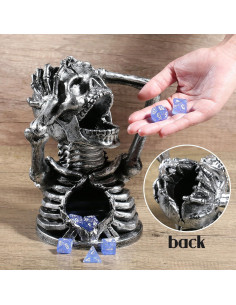 Torre de Dados DNDND Calavera para Juegos de Mesa RPG 2
