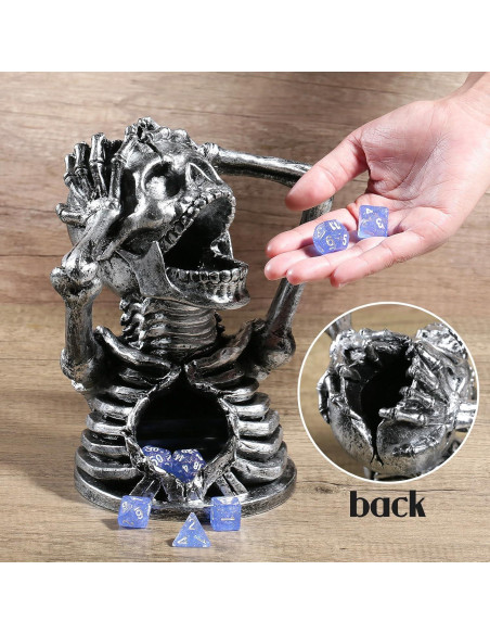 Torre de Dados DNDND Calavera para Juegos de Mesa RPG