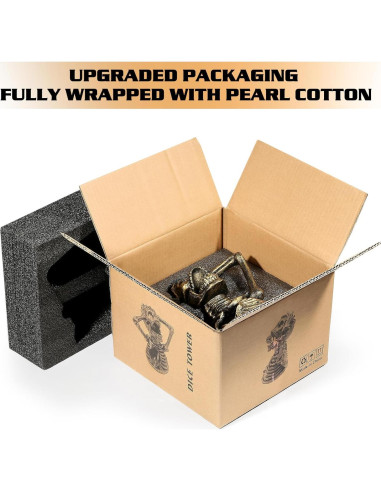 Torre de Dados DNDND Calavera para Juegos de Mesa RPG