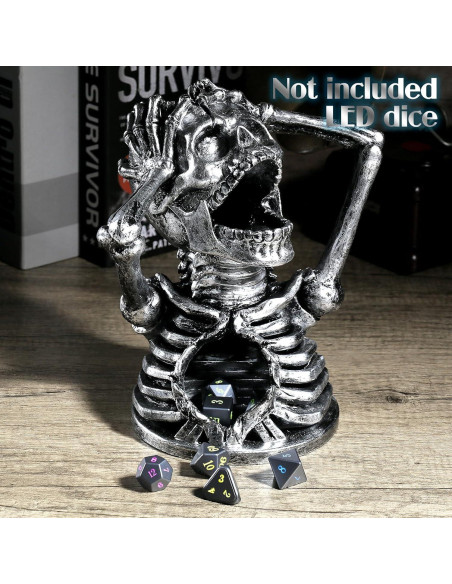 Torre de Dados DNDND Calavera para Juegos de Mesa RPG
