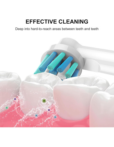 Cabezas de Cepillo de Dientes Eléctrico SetSail 10 Piezas Compatibles Oral-B