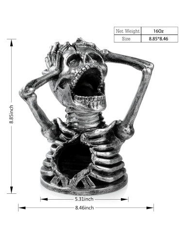 Torre de Dados DNDND Calavera para Juegos de Mesa RPG