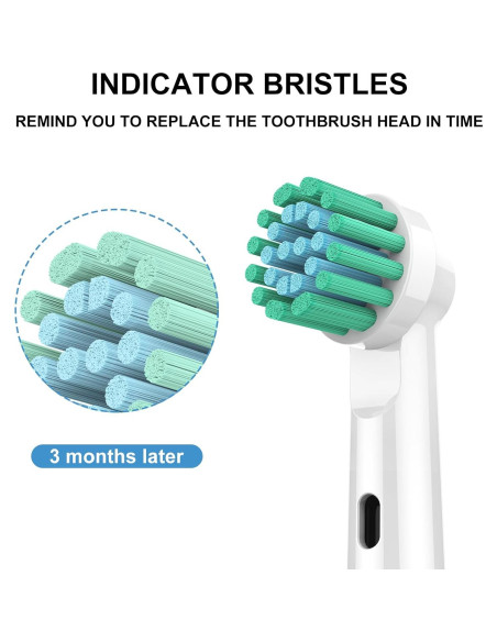 Cabezas de Cepillo de Dientes Eléctrico SetSail 10 Piezas Compatibles Oral-B