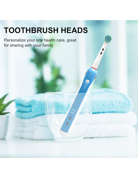Cabezas de Cepillo de Dientes Eléctrico SetSail 10 Piezas Compatibles Oral-B