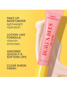 Leche Labial Burt's Bees Fresa Dulce 10 ml Hidratante Diario 2