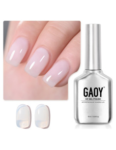 Gel de Uñas GAOY 16ml Blanco Translúcido Soak Off UV