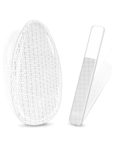 Lima de Vidrio TORMEN 2 Pcs para Pies y Uñas - Exfoliación Suave