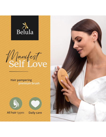 Cepillo de Cerdas de Jabalí Belula para Cabello Grueso 27.5cm