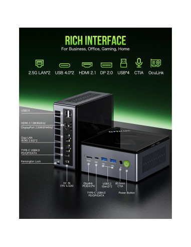 Mini PC Gaming GMKtec Nucbox M7 Ryzen 7 16GB RAM 512GB SSD