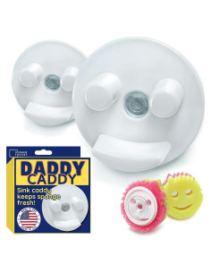 Caddy para Esponjas Storage Theory - Organizador Blanco 2 Pzas