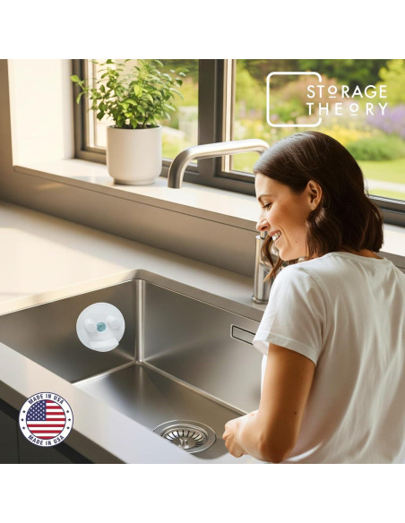 Caddy para Esponjas Storage Theory - Organizador Blanco 2 Pzas