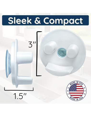 Caddy para Esponjas Storage Theory - Organizador Blanco 2 Pzas