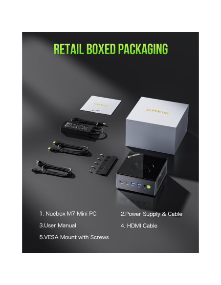 Mini PC Gaming GMKtec Nucbox M7 Ryzen 7 16GB RAM 512GB SSD