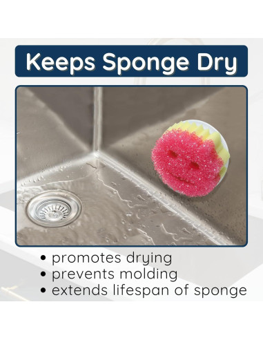 Caddy para Esponjas Storage Theory - Organizador Blanco 2 Pzas