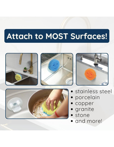 Caddy para Esponjas Storage Theory - Organizador Blanco 2 Pzas